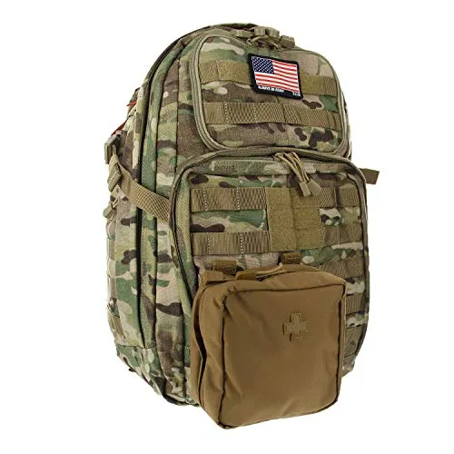 5.11 RUSH24 Tactical Backpack Med First Aid Patriot Bundle - Multicam