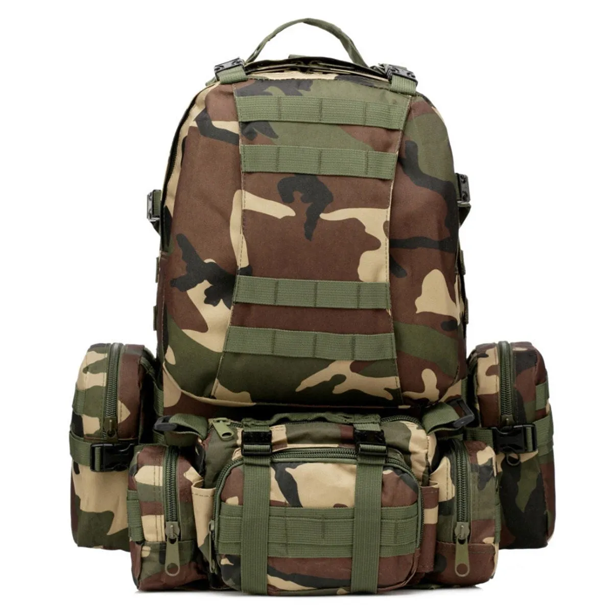 55L Outdoor Sport Wearproof Tactical Backpack hiking Rucksack mountaineering climbing Bag