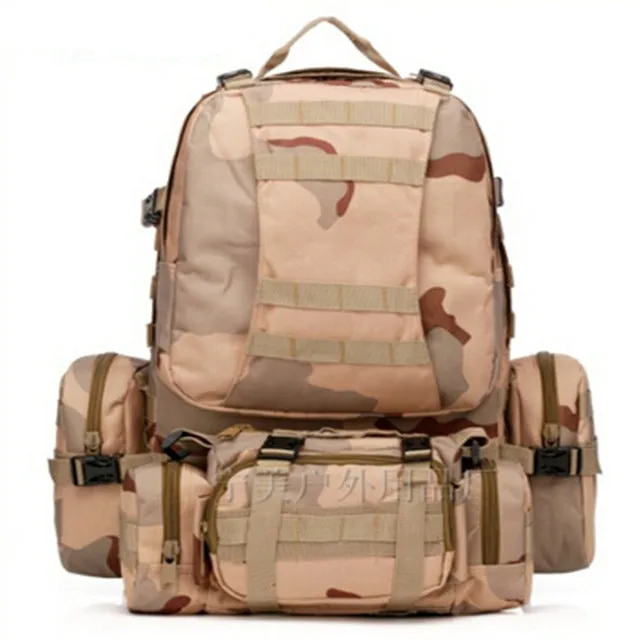 55L Outdoor Sport Wearproof Tactical Backpack hiking Rucksack mountaineering climbing Bag