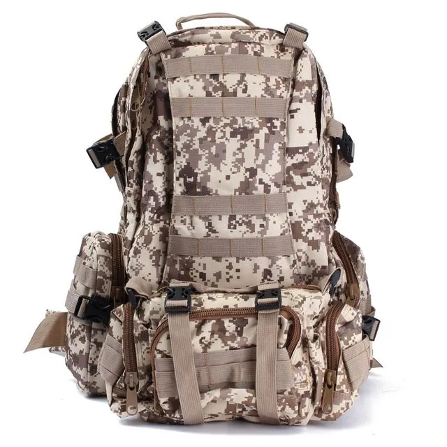 55L Outdoor Sport Wearproof Tactical Backpack hiking Rucksack mountaineering climbing Bag