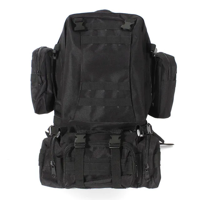 55L Outdoor Sport Wearproof Tactical Backpack hiking Rucksack mountaineering climbing Bag