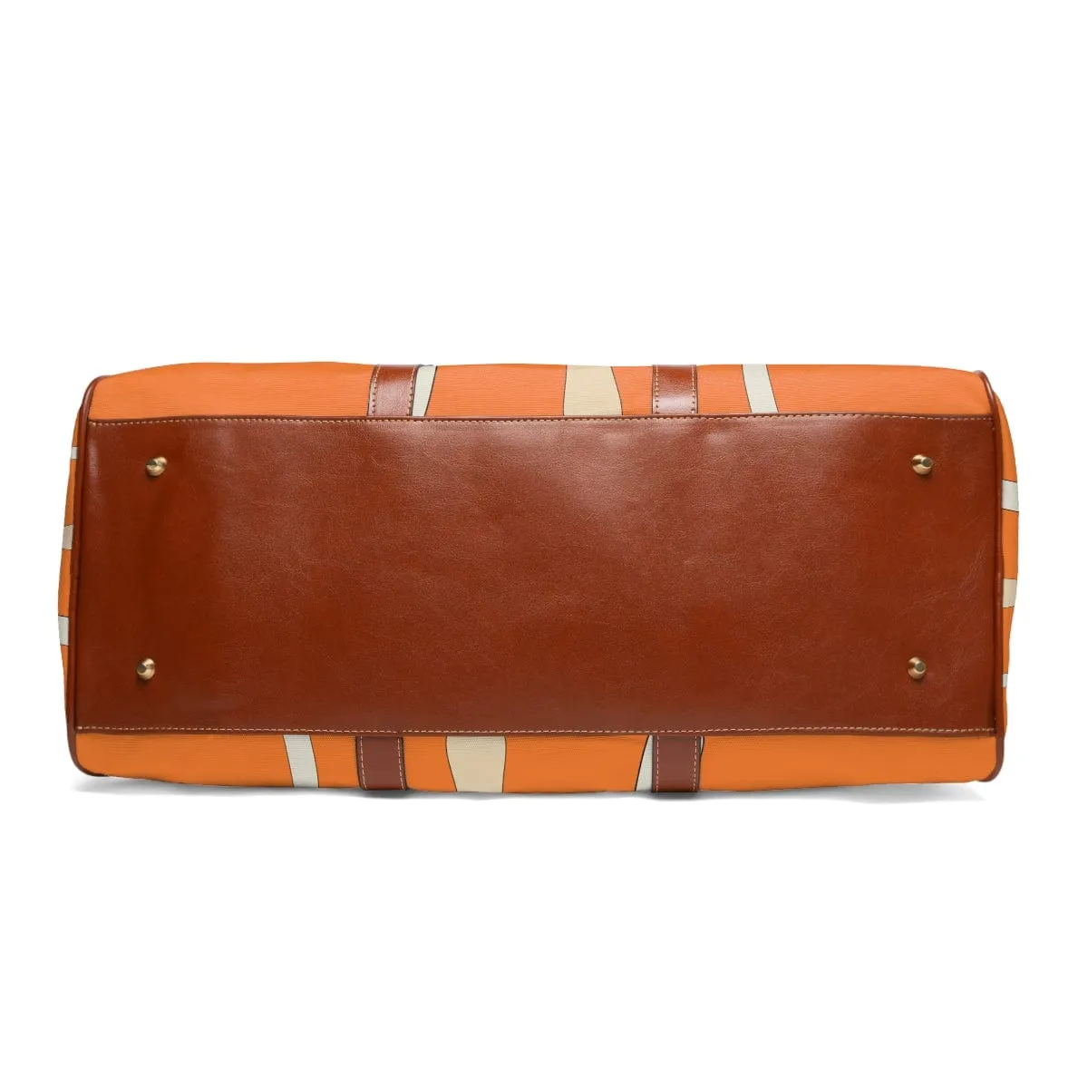 70's Orange, Groovy, Psychedelics Mushroom, Flower Power,  Mod Daisy, Boho, Diaper Bag, Carry On, Overnighter, Waterproof Travel Bag