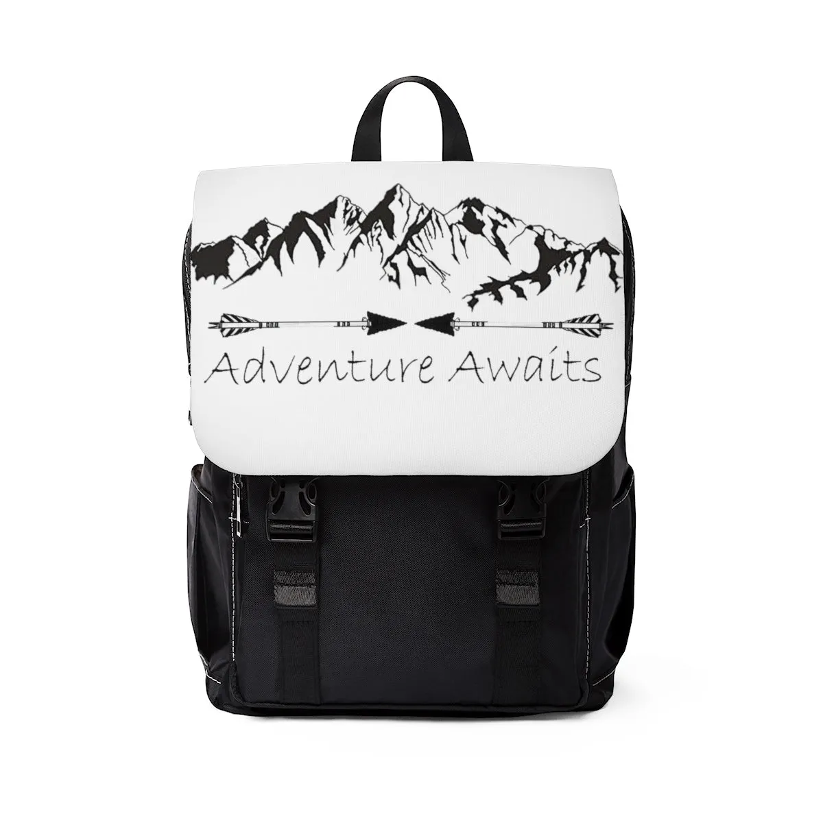 Adventure Awaits Unisex Casual Shoulder Backpack