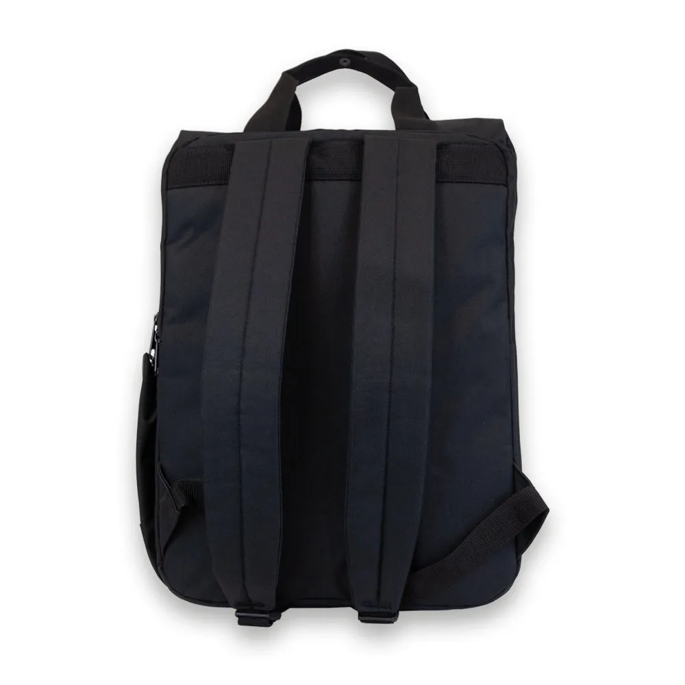 Black Laptop Roll-Top Backpack