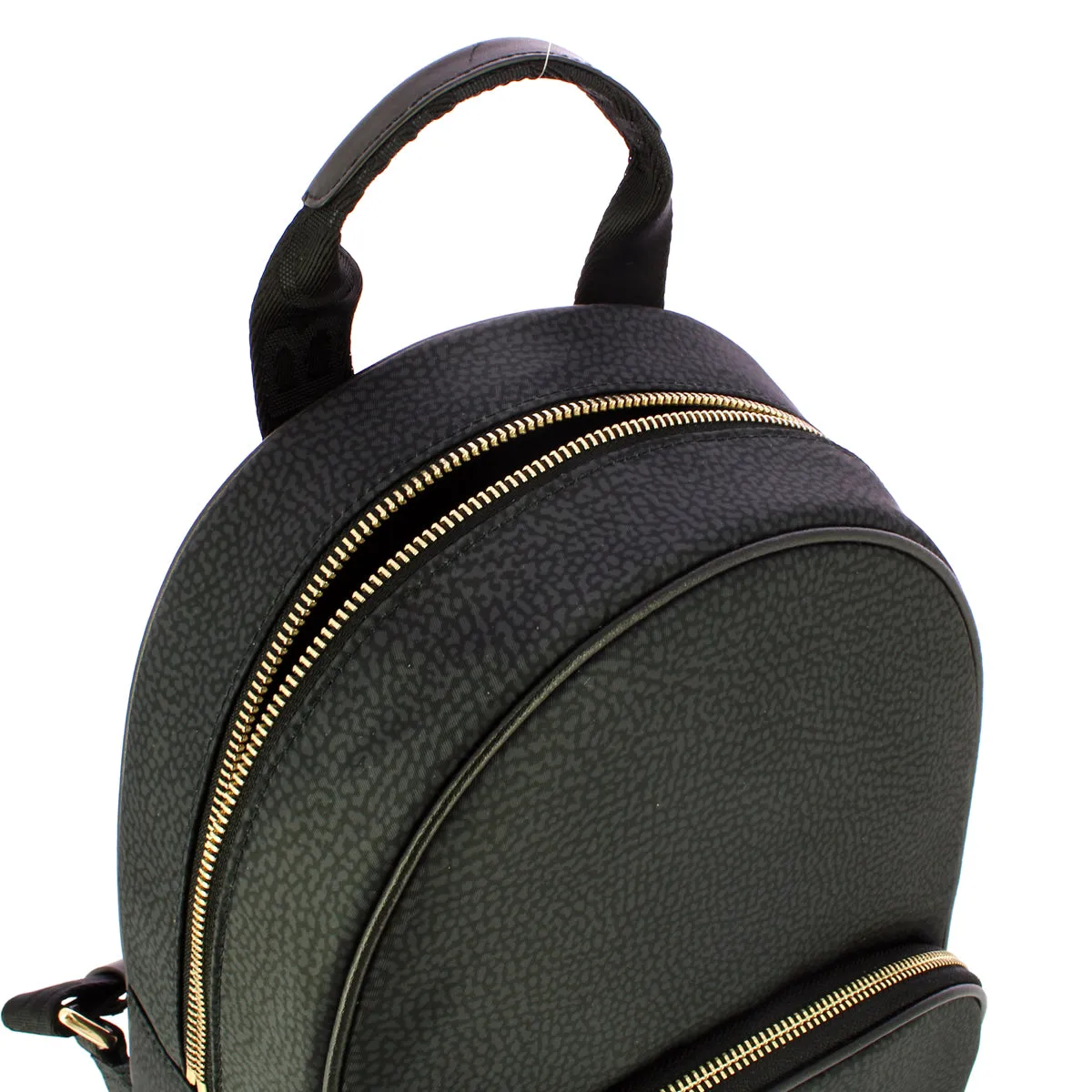 Borbonese - Medium Dark Black Backpack - 934136I15 - DARK/BLACK