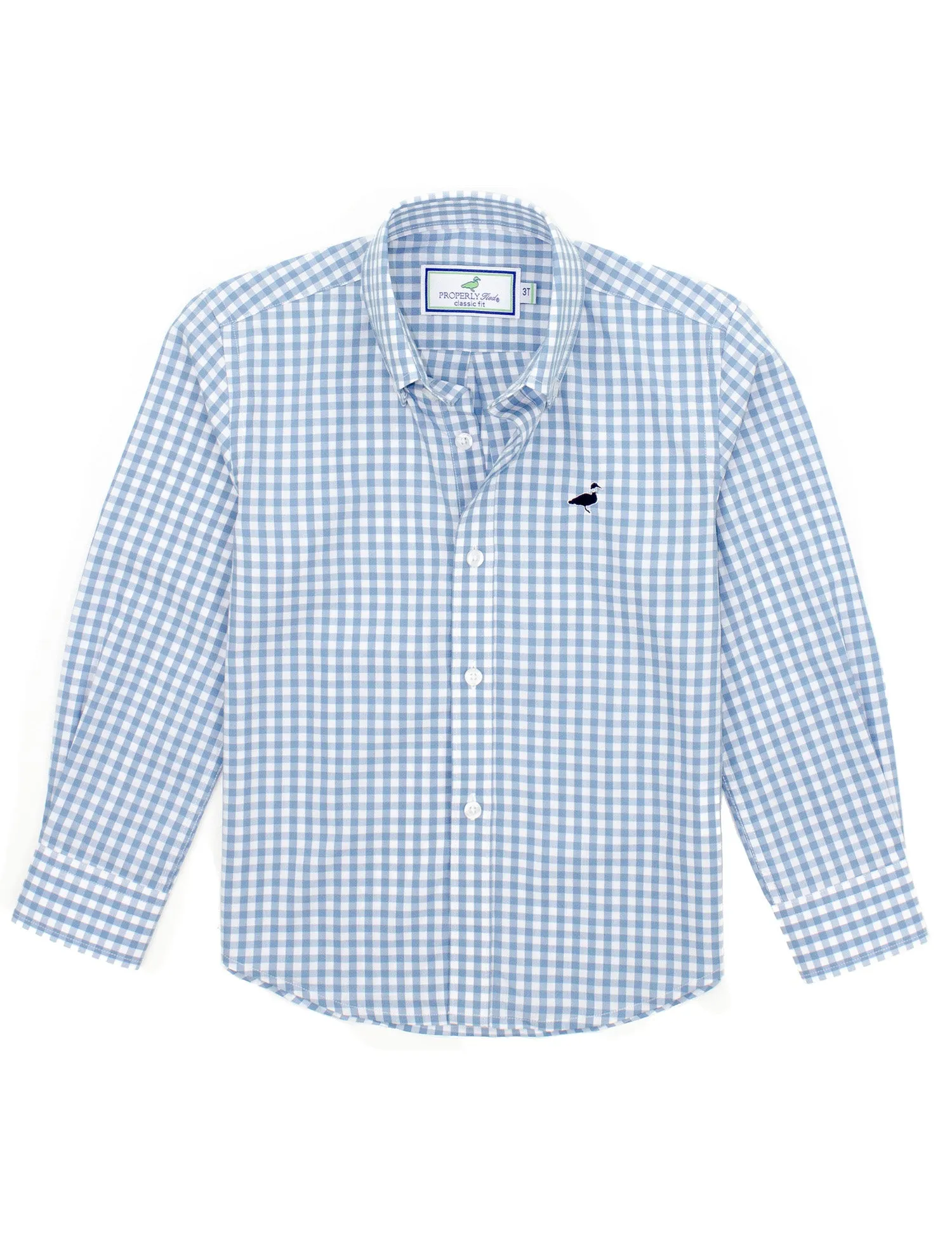 Boy's Seasonal Sportshirt- Cornflower