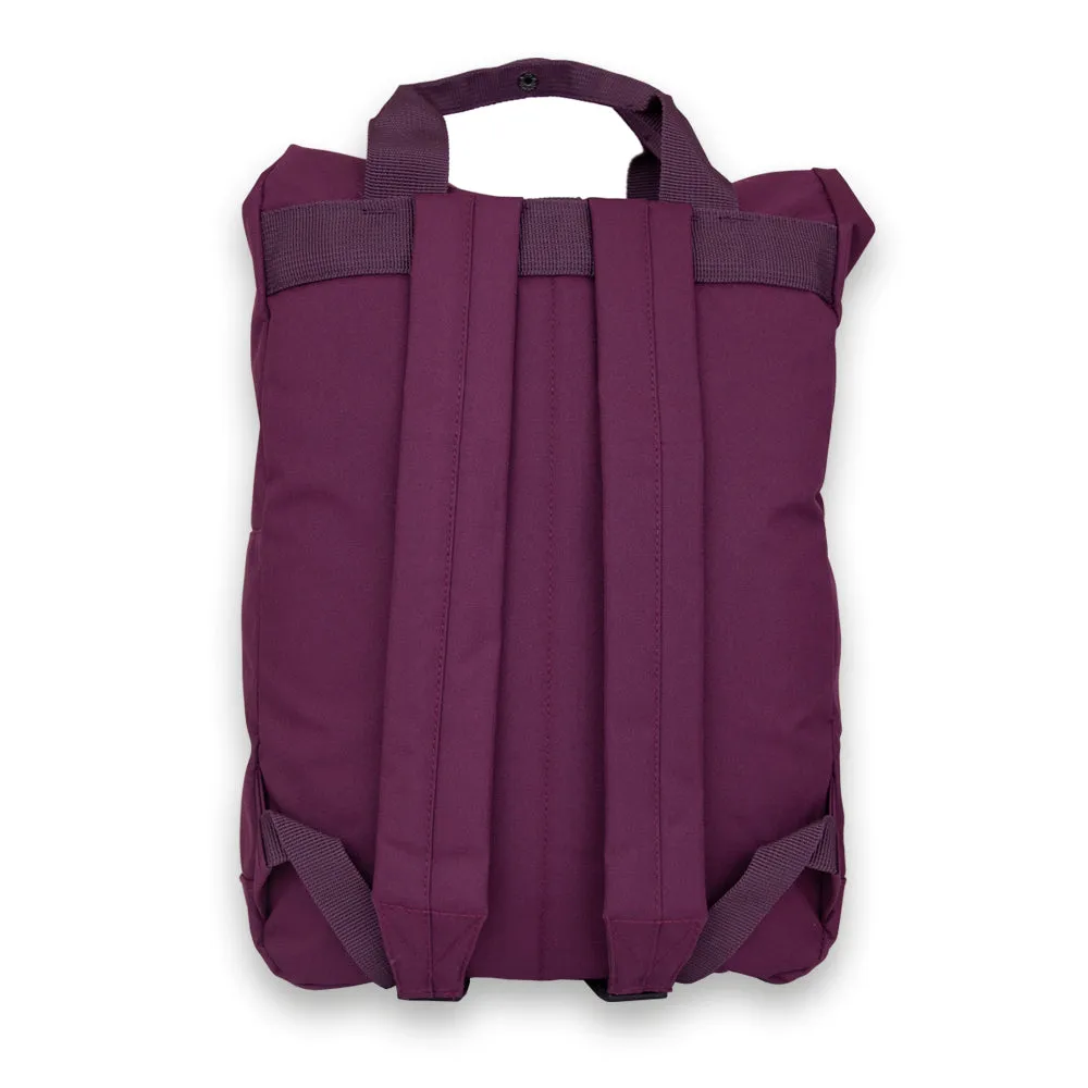 Burgundy Roll-Top Backpack