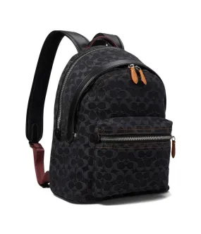 Charter Backpack in Signature Denim