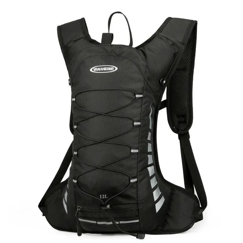 Cycling Backpack, Waterproof Nylon, Lightweight, Reflective Strip, 3.17 Gallons Capacity, Ideal for Cycling, Running, Hiking, Available in 5 Colors