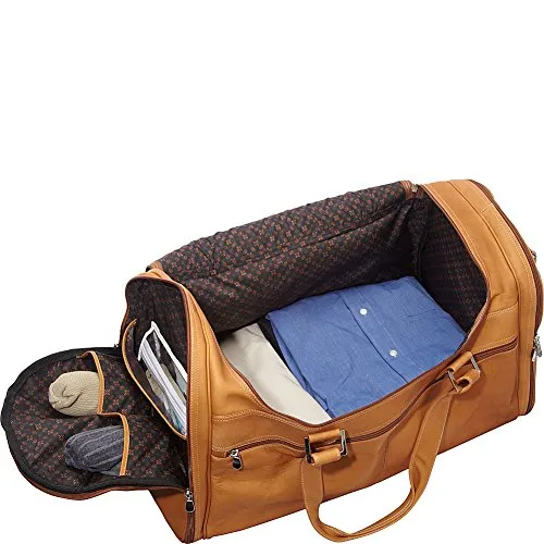 David King & Co. Deluxe Extra Large Multi Pocket Duffel, Tan, One Size
