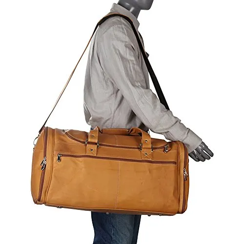 David King & Co. Deluxe Extra Large Multi Pocket Duffel, Tan, One Size