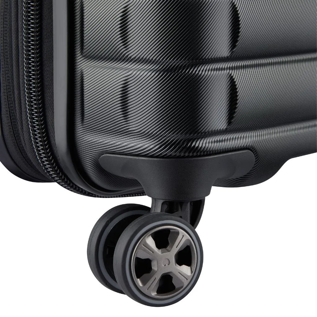 Delsey Shadow 55cm Expandable Carry On Luggage - Black