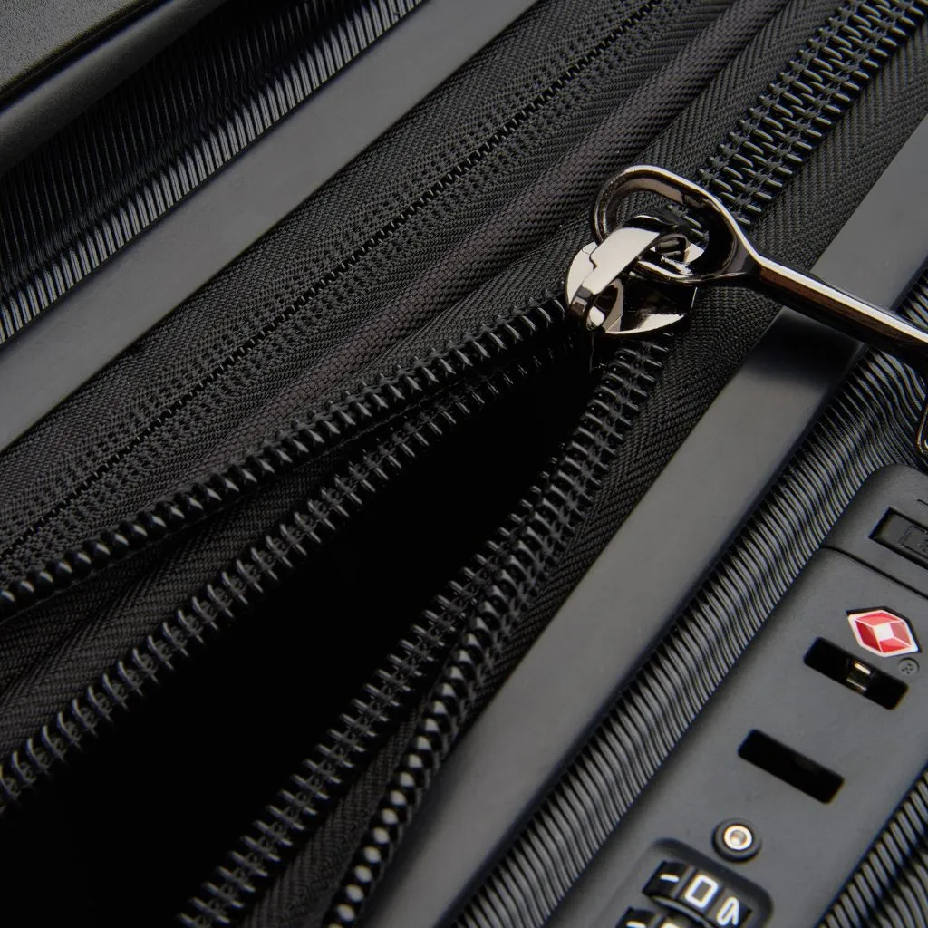 Delsey Shadow 55cm Expandable Carry On Luggage - Black