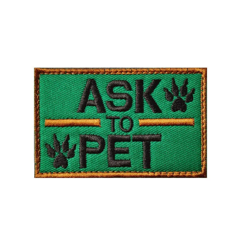 Dog Embroidered Velcro patches