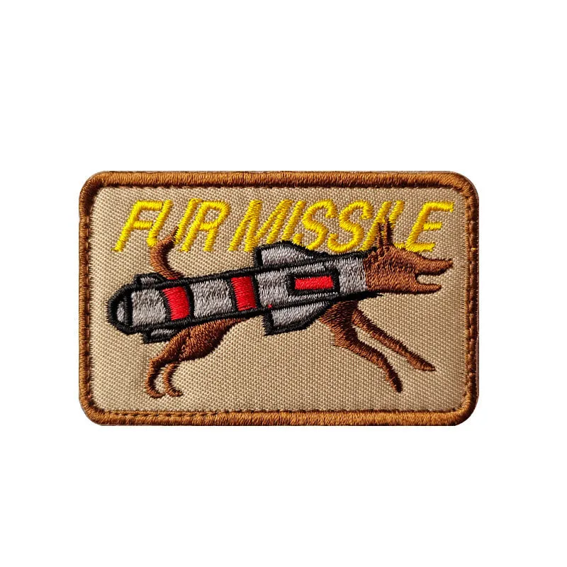 Dog Embroidered Velcro patches