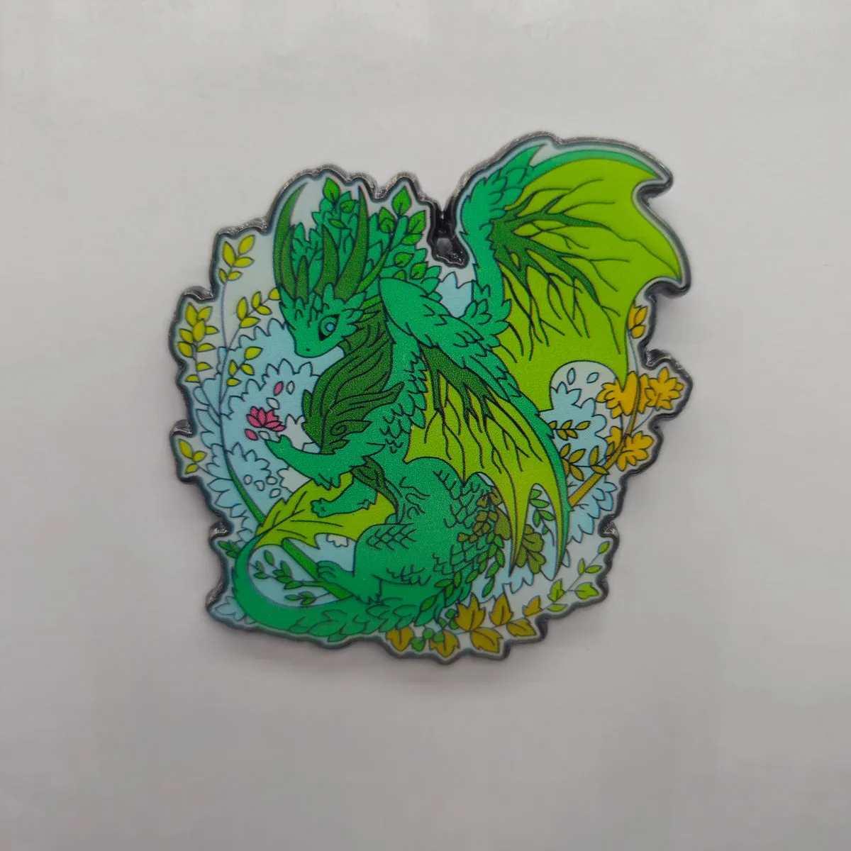 Dragon Pin (Timber, Forest Dragon) | 2" Hard Enamel Pin