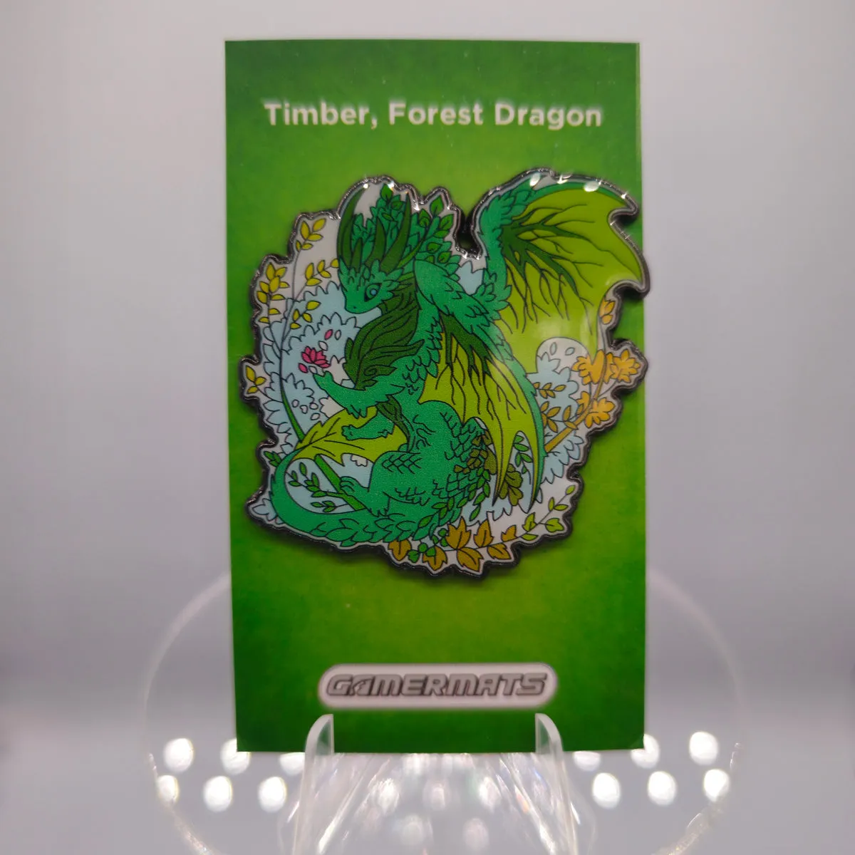 Dragon Pin (Timber, Forest Dragon) | 2" Hard Enamel Pin