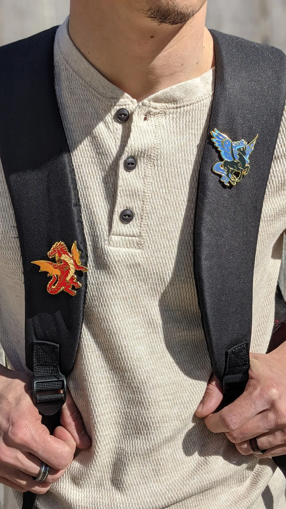 Dragon Pin (Timber, Forest Dragon) | 2" Hard Enamel Pin