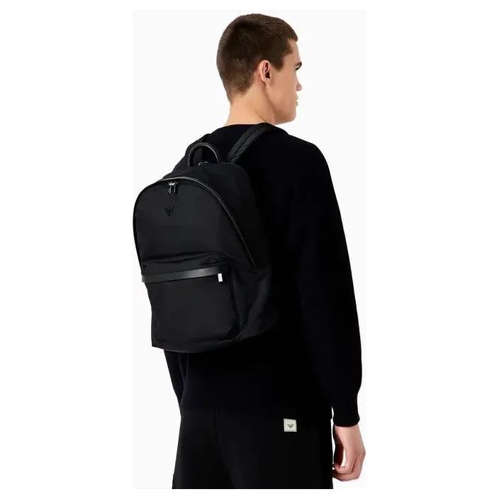 EMPORIO ARMANI SUSTAINABILITY VALUES RECYCLED NYLON BACKPACK