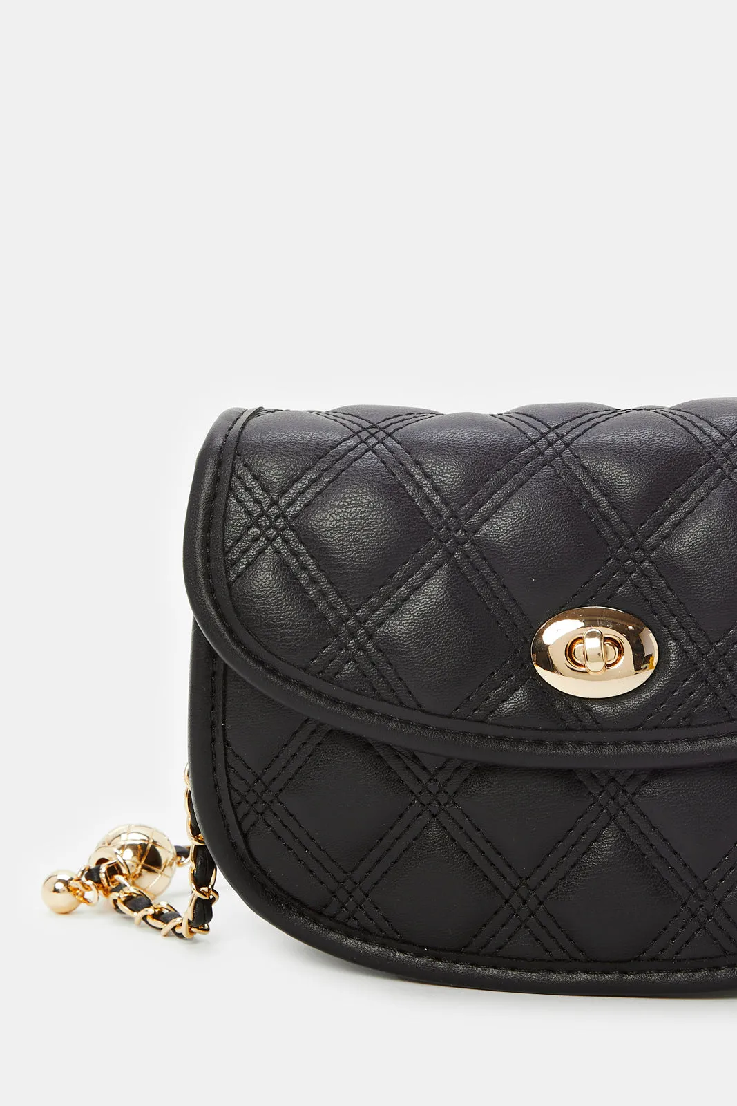Girls Black Cross Body Bag