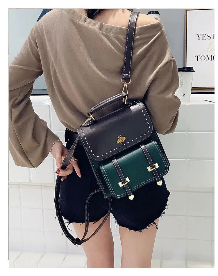 Honey Bee Designer Messenger Mini Backpack