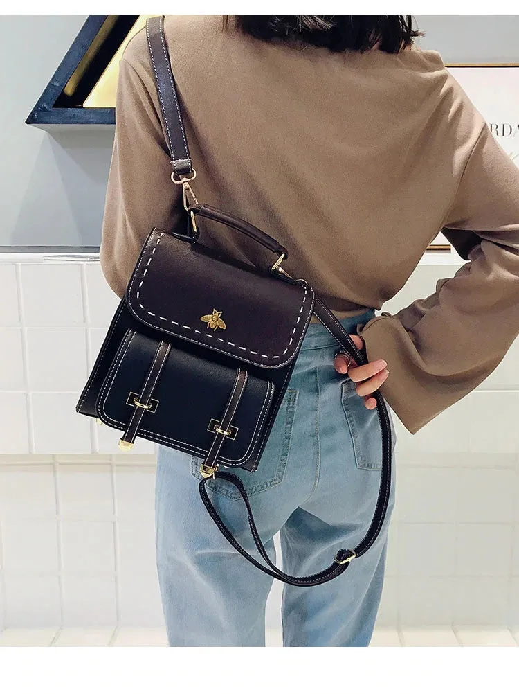 Honey Bee Designer Messenger Mini Backpack