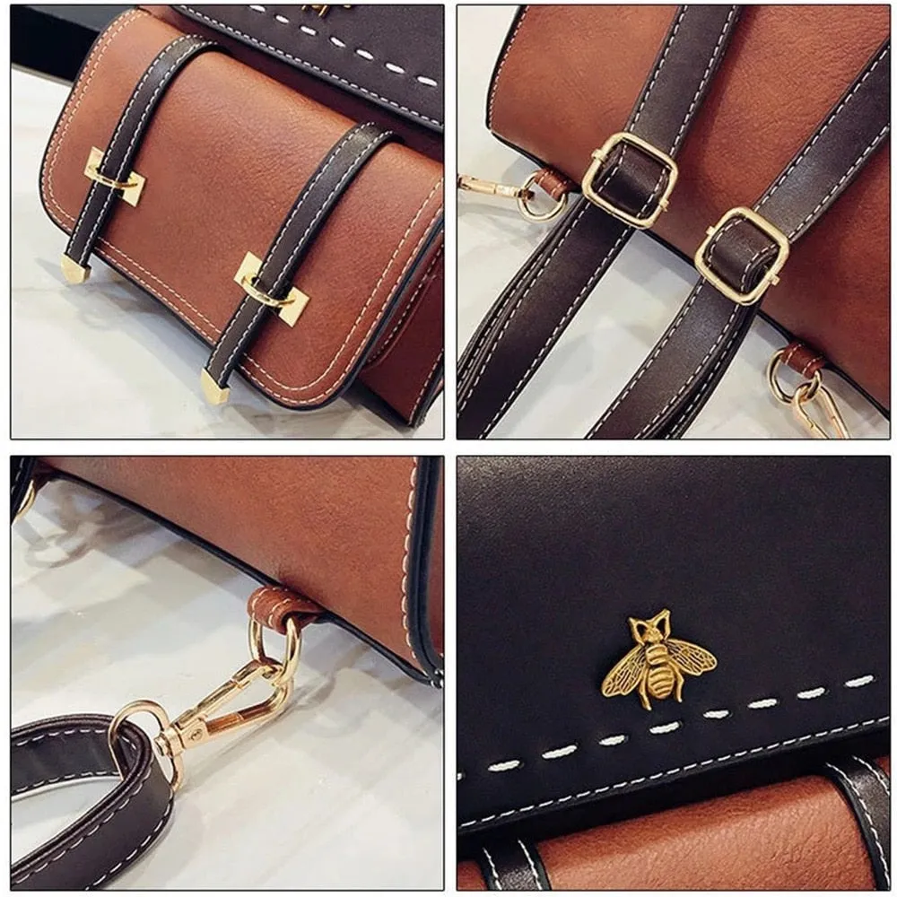 Honey Bee Designer Messenger Mini Backpack