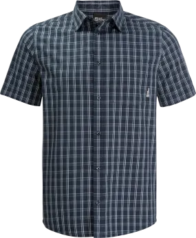 Jack Wolfskin Men&#x27;s Hot Springs Shirt Night Blue Checks | Buy Jack Wolfskin Men&#x27;s Hot Springs Shirt Night Blue Checks here | Outnorth