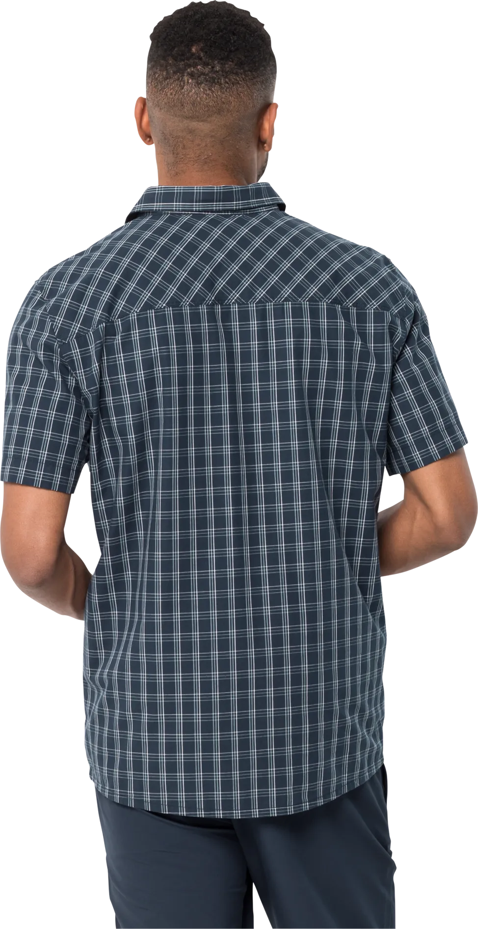 Jack Wolfskin Men&#x27;s Hot Springs Shirt Night Blue Checks | Buy Jack Wolfskin Men&#x27;s Hot Springs Shirt Night Blue Checks here | Outnorth