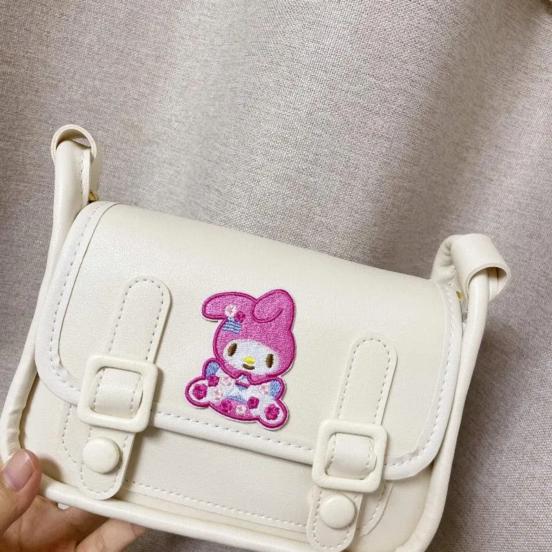 Kawaii Sanrio Kuromi Cambridge Bag Net Red with The Same Bag All-match Underarm Bag Shoulder Bag Japan and South Korea Gift