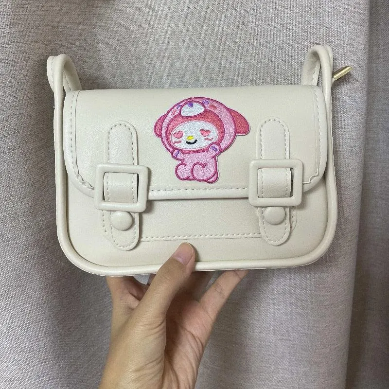 Kawaii Sanrio Kuromi Cambridge Bag Net Red with The Same Bag All-match Underarm Bag Shoulder Bag Japan and South Korea Gift