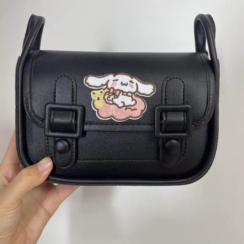 Kawaii Sanrio Kuromi Cambridge Bag Net Red with The Same Bag All-match Underarm Bag Shoulder Bag Japan and South Korea Gift