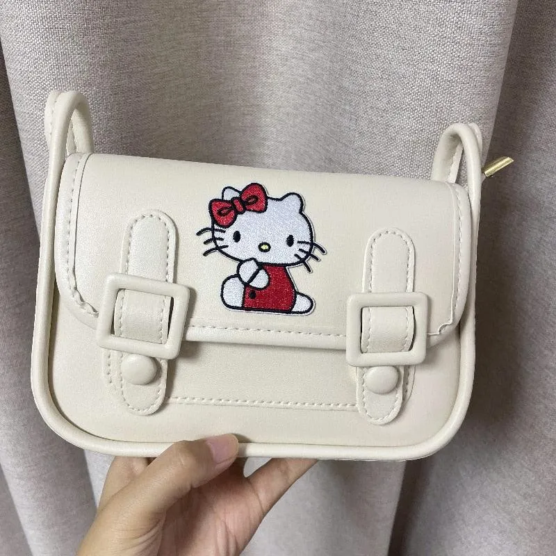 Kawaii Sanrio Kuromi Cambridge Bag Net Red with The Same Bag All-match Underarm Bag Shoulder Bag Japan and South Korea Gift