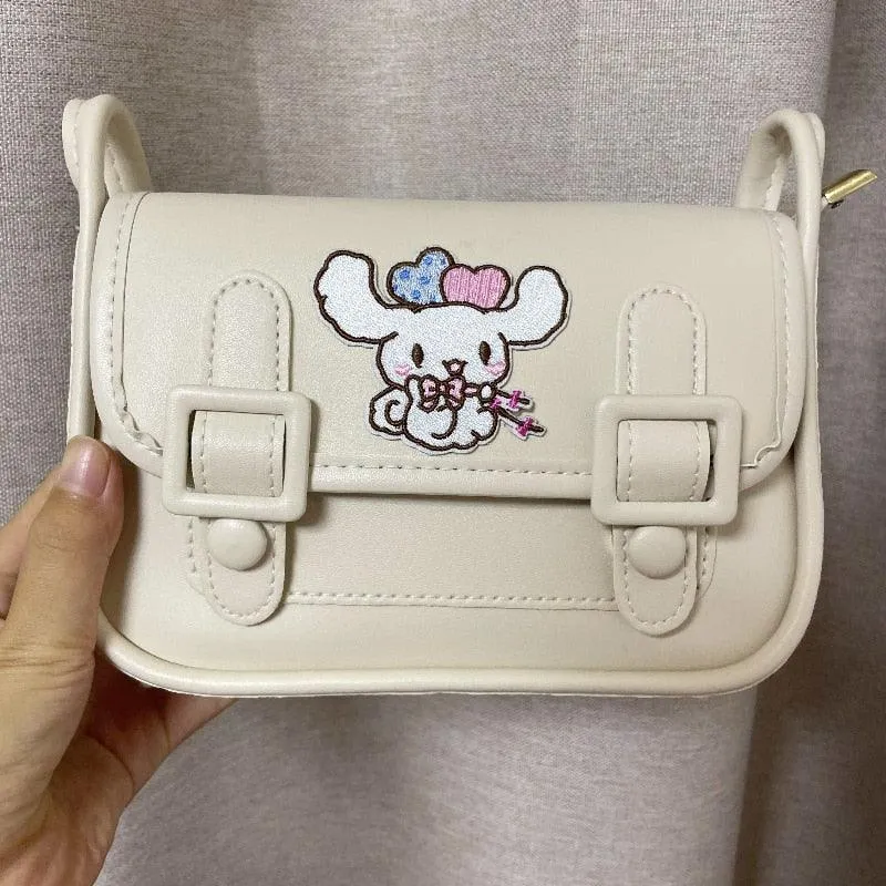 Kawaii Sanrio Kuromi Cambridge Bag Net Red with The Same Bag All-match Underarm Bag Shoulder Bag Japan and South Korea Gift