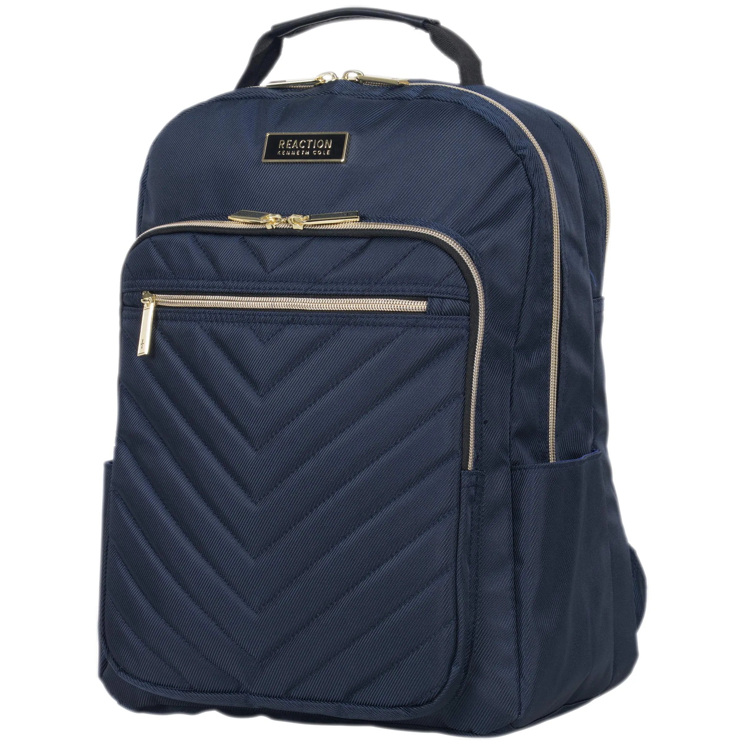 Kenneth Cole Reaction Women's Chelsea Chevron Quilted 15-Inch Laptop & Tablet Fashion Travel Backpack, Navy, One Size