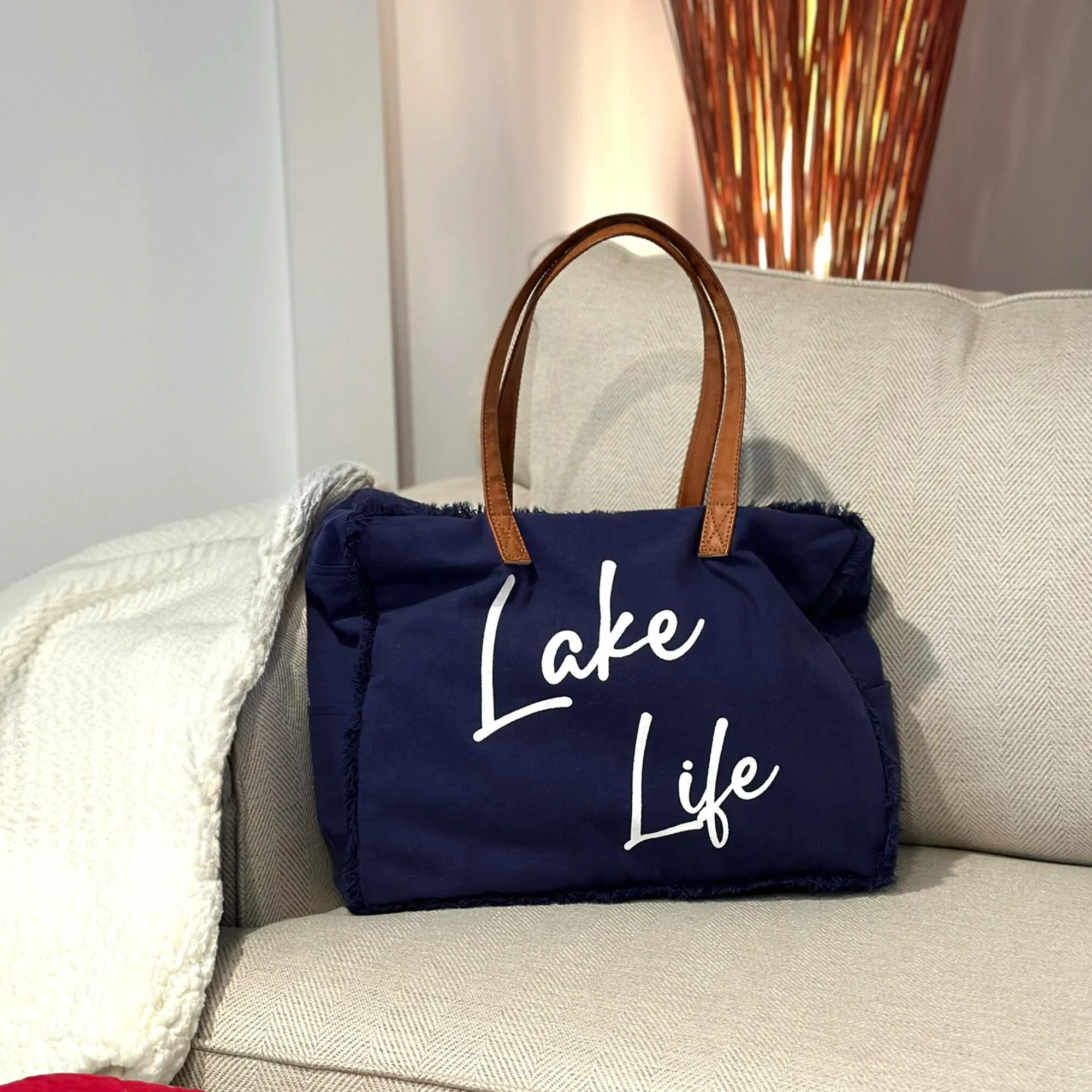 Lake Canvas Tote