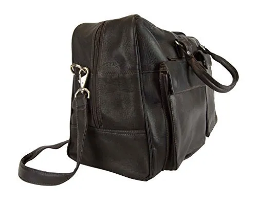 Latico Leathers Basics Two Pocket Duffel , Authentic Luxury Leather, Designer Fashion, Top