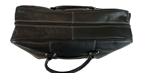 Latico Leathers Heritage Cabin Duffel, Leather, Black, One Size