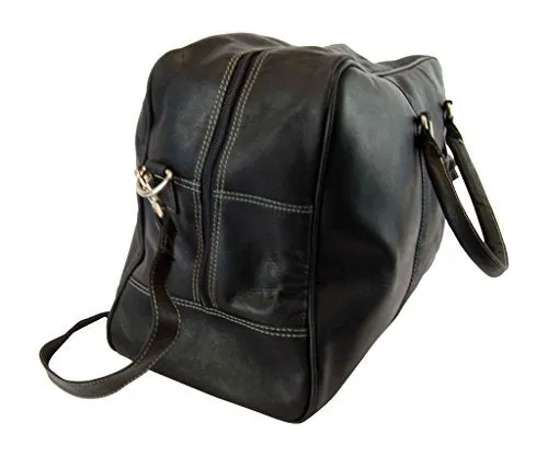 Latico Leathers Heritage Cabin Duffel, Leather, Black, One Size