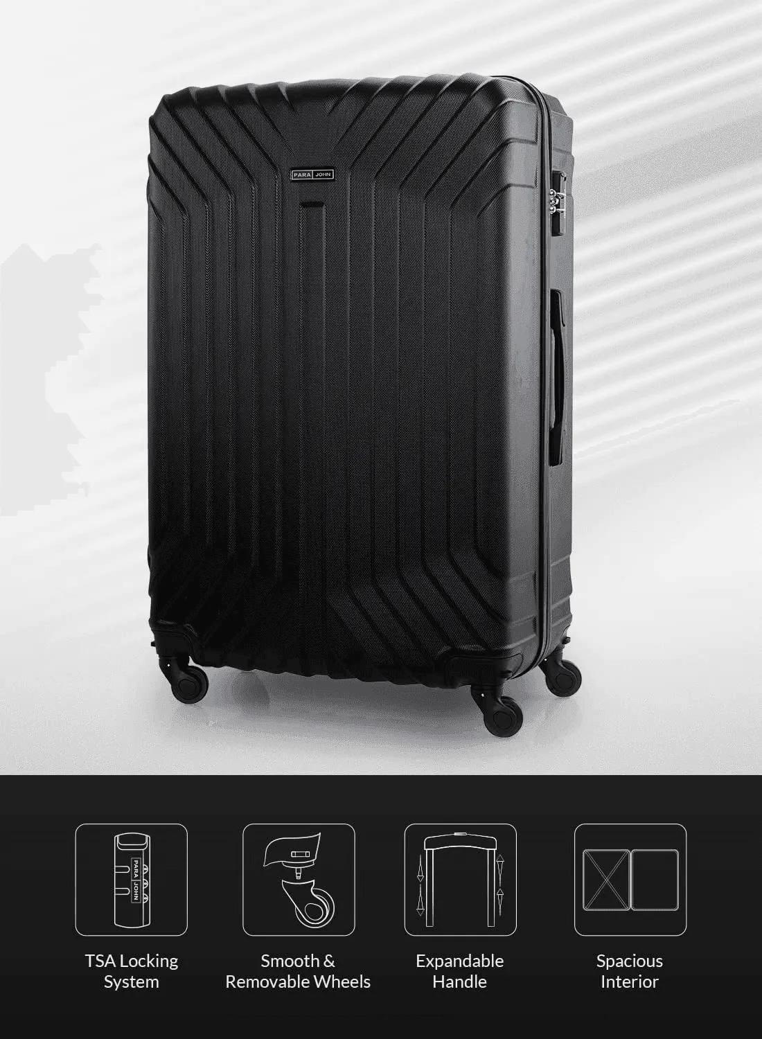 Luggage Bag 24 Inch Check-in Luggage Trolly - Rose Gold