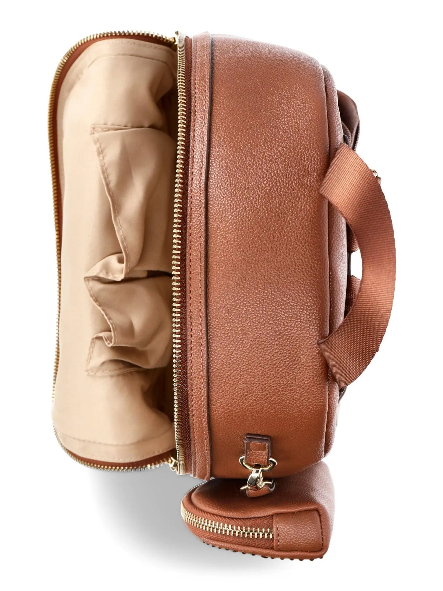 Madden NYC Women's Mini Backpack with Embellished Pouch, Cognac