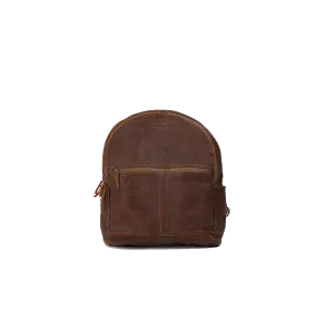 Mini Leather Canvas Backpack