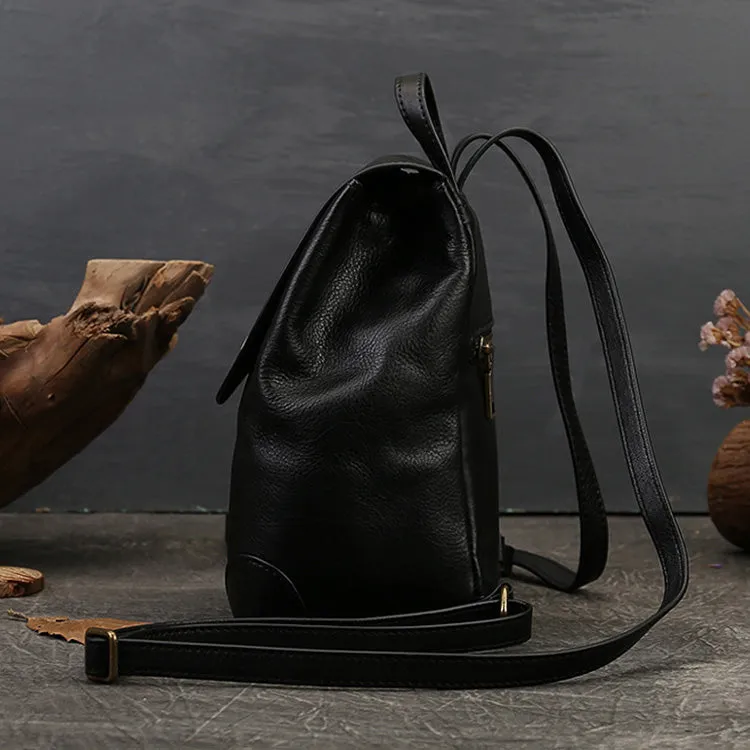 Mini Womens Leather Flap Backpack Purse Fashion Backpacks For Women