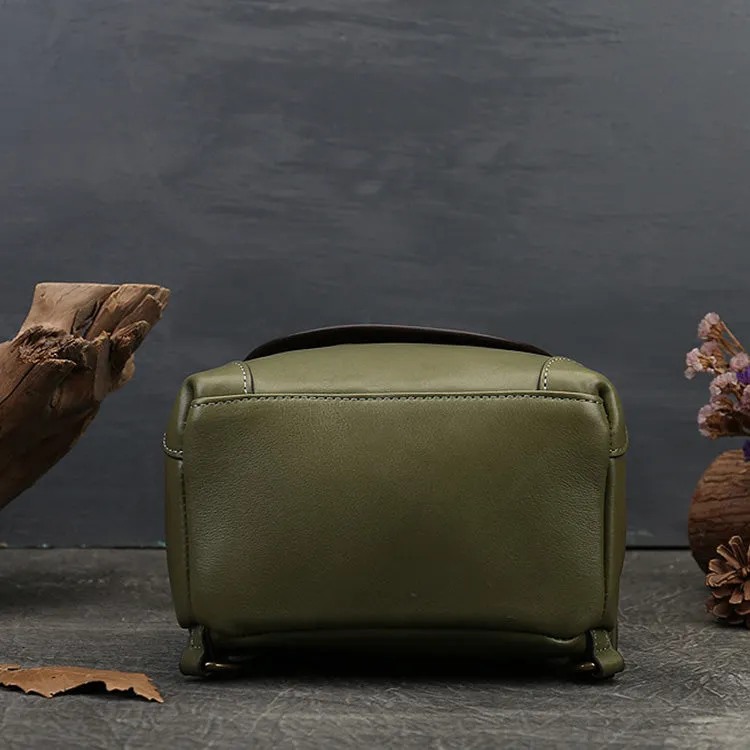 Mini Womens Leather Flap Backpack Purse Fashion Backpacks For Women