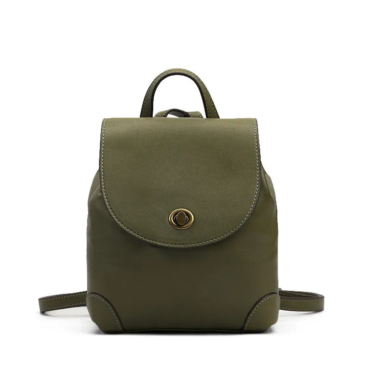 Mini Womens Leather Flap Backpack Purse Fashion Backpacks For Women