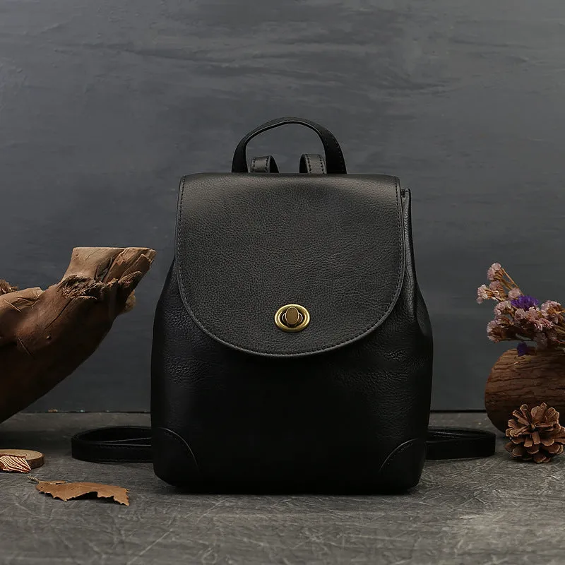 Mini Womens Leather Flap Backpack Purse Fashion Backpacks For Women