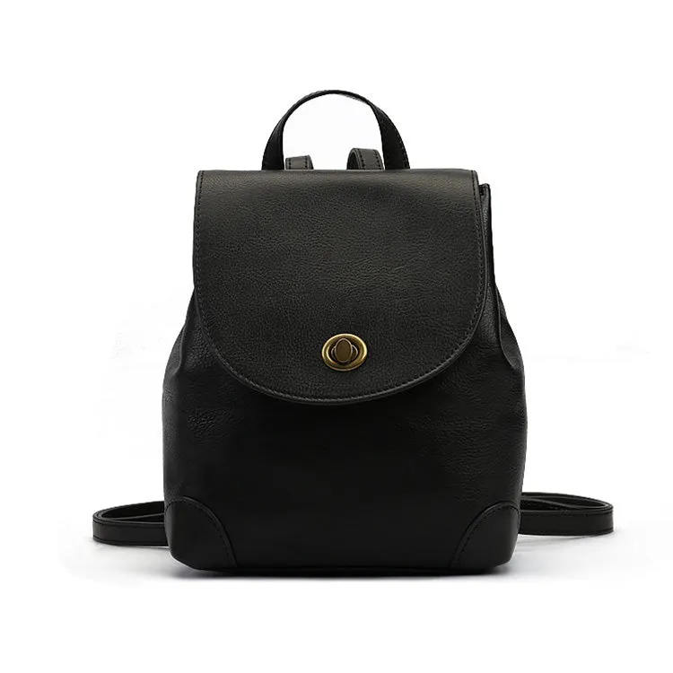 Mini Womens Leather Flap Backpack Purse Fashion Backpacks For Women