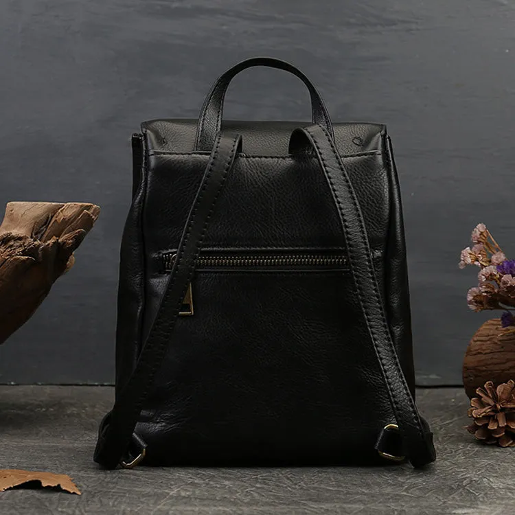 Mini Womens Leather Flap Backpack Purse Fashion Backpacks For Women