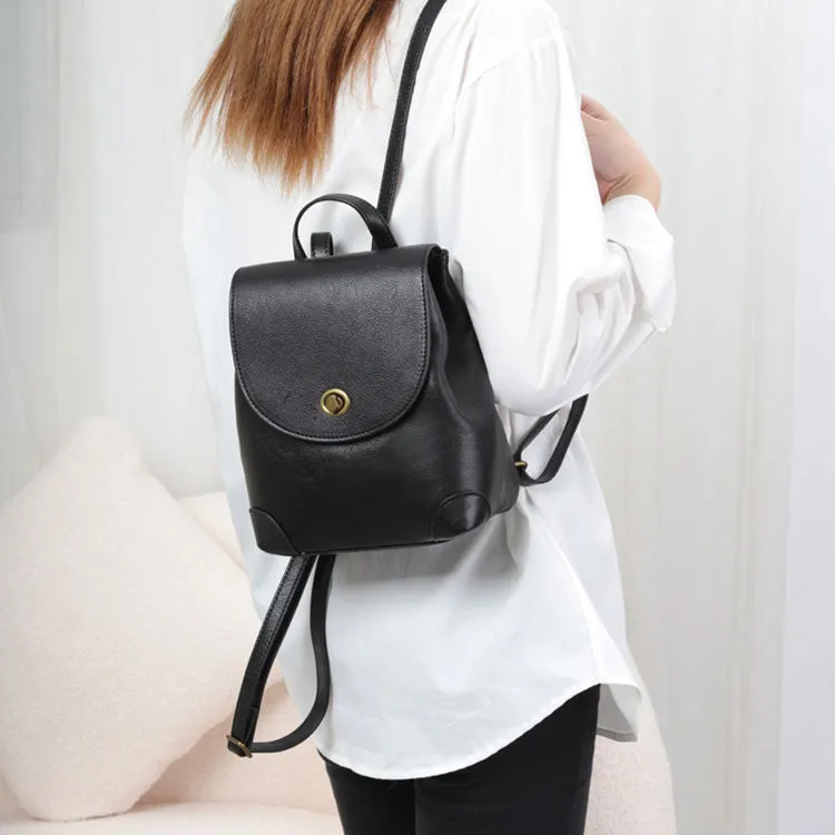 Mini Womens Leather Flap Backpack Purse Fashion Backpacks For Women