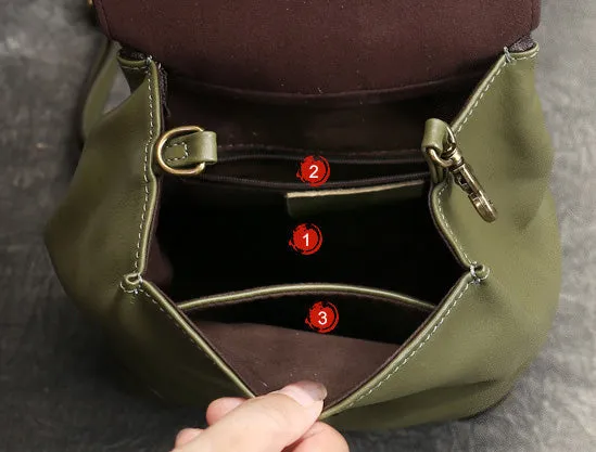Mini Womens Leather Flap Backpack Purse Fashion Backpacks For Women